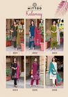Kalamay By Mittoo Rayon Thread Work Online Kurti With Bottom Dupatta Wholesale
